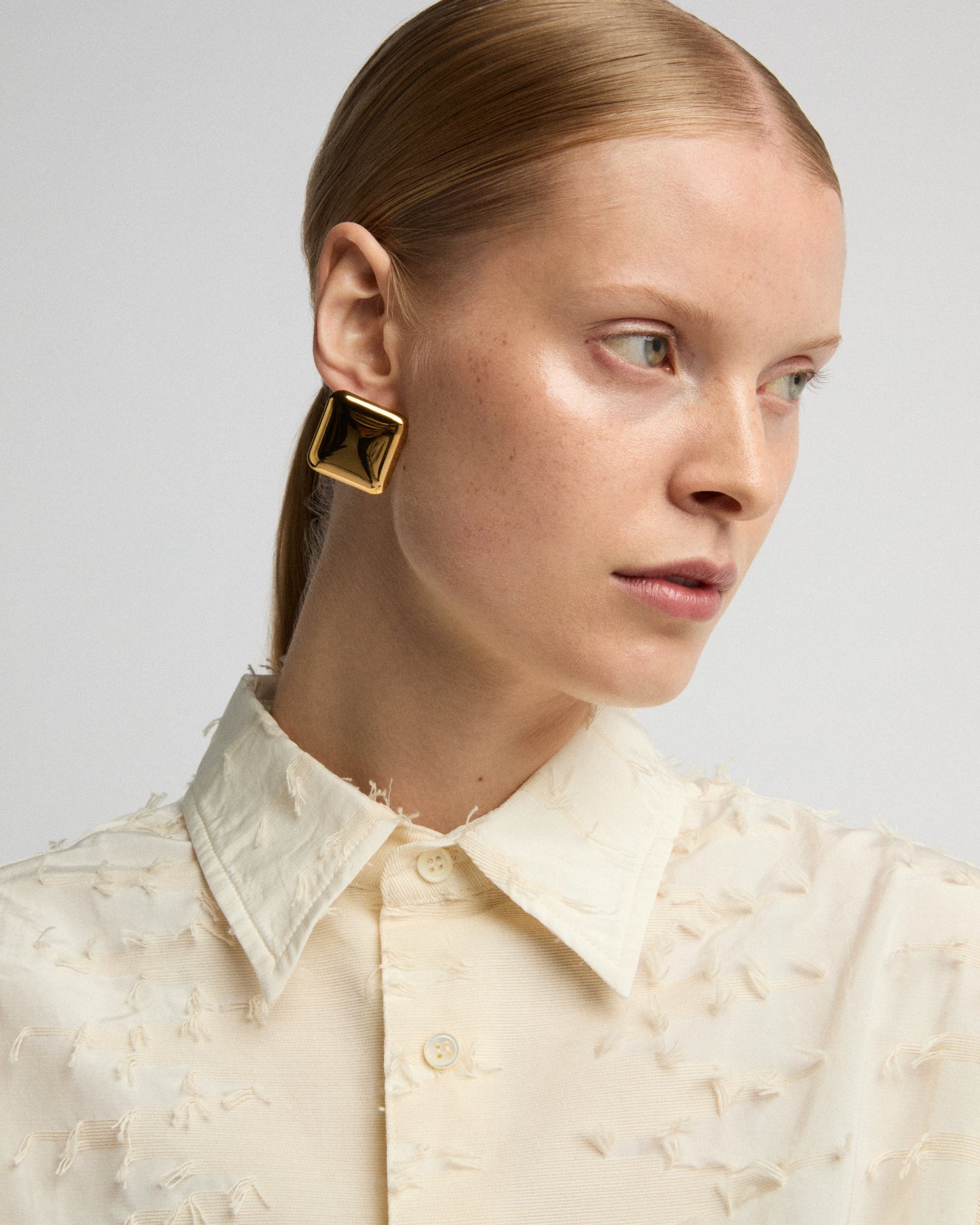 Square earrings Gold