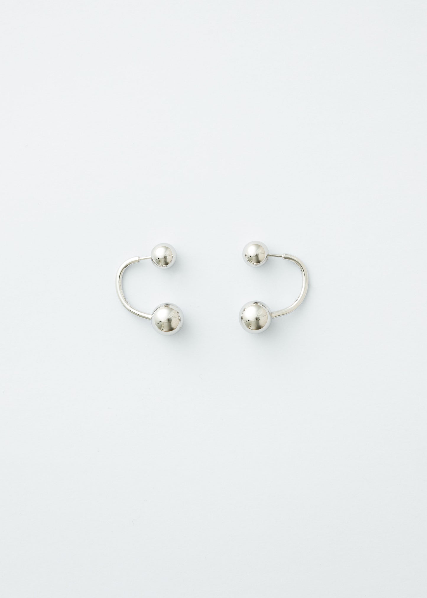 Arc earrings - Silver - Pair