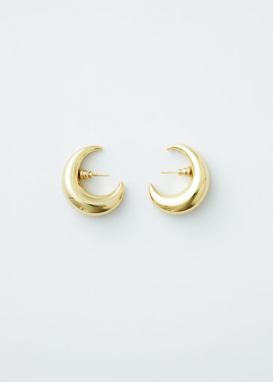 Moon earrings - Gold - Pair