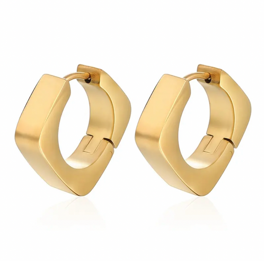 Square hoops gold