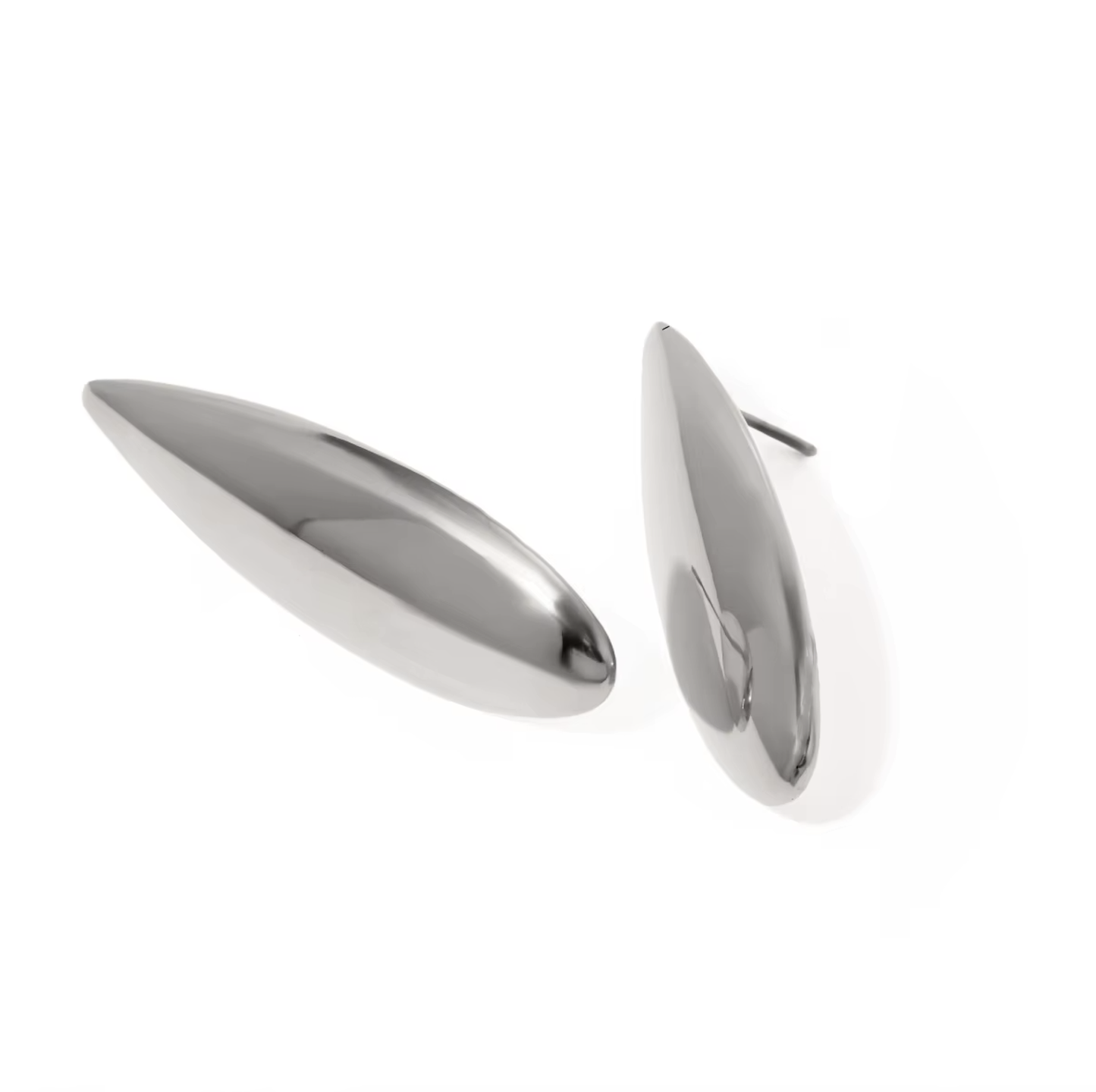 Sharp earrings silver