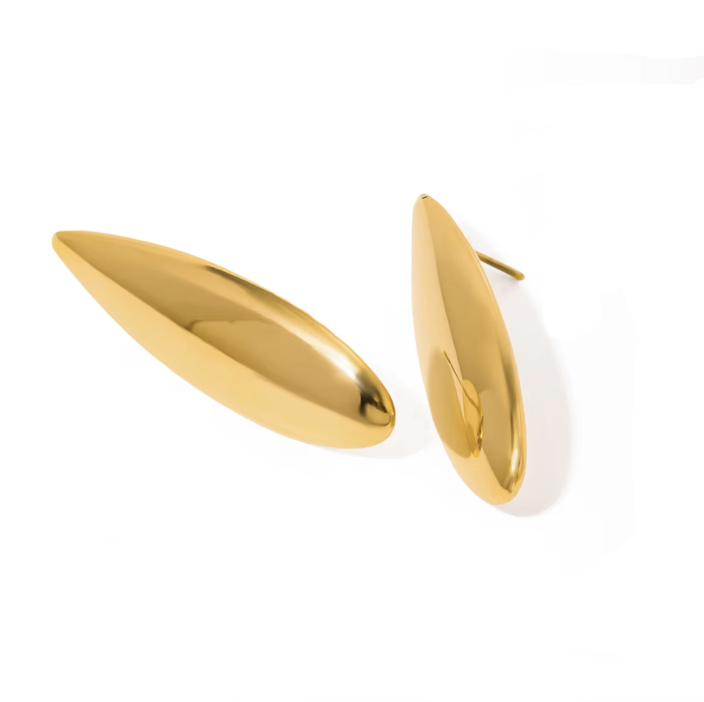 Sharp earrings gold