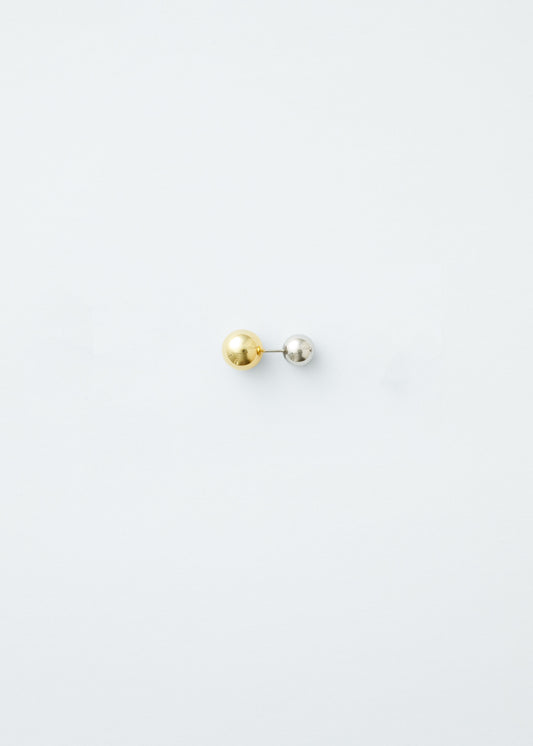 Stud earrings - Silver/Gold - Single