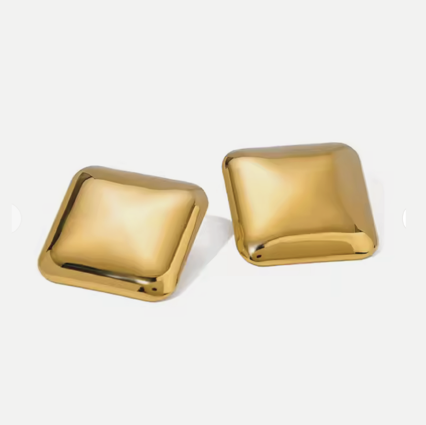 Square earrings Gold